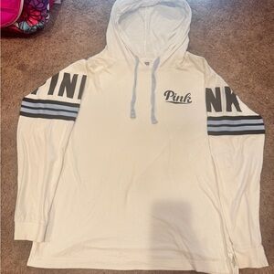 PINK Victoria's Secret White Hoodie